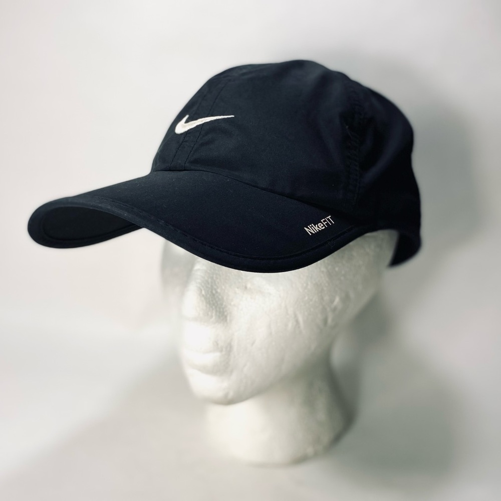 Nike Black and White Swoosh Hat